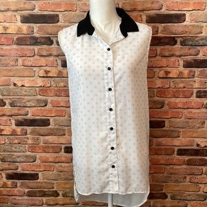 Blizzard Overwatch Classic Print Sleeveless Button up Blouse